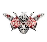 Piececool Metal Puzzle 3D Coccinella, Insetto Puzzle 3D Metallo, Modellini per Acciaio Inossidabile, Regalo, Raccolta, Materiale Metallico, Modellismo da Costruire Adulti, 18 Pezzi