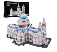 Piececool Puzzle in metallo 3D Cattedrale di San Paolo, Classica Architettura Generazione 3D Puzzle Modellino Adulto Puzzle 3D per Acciaio Inossidabile, Metallo, Regalo, Memoria, Collezione, 639 Pezzi