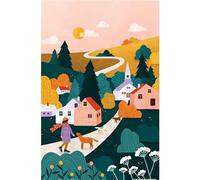 PieceRelax Puzzle in plastica per adulti, 600 pezzi, Bea Muller, passeggiata in campagna, giochi da tavolo e regali più soddisfacenti, nessun tappetino puzzle richiesto [H3418]