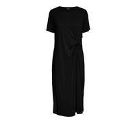 Pieces - Pcanora Ss O-Neck Midi Knot Dress Bc Nero - Abbigliamento XS Nero