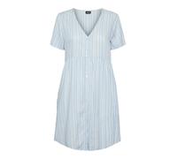 PIECES Abito camicia 'PCAlvina' blu chiaro / bianco Donna PIECES 34 blu chiaro / bianco