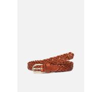 Pieces - Avery Leather Braided Slim Belt Marrone - Cinture 80 Marrone