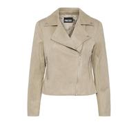 PIECES Biker Jacket Pcbeminda-Giacca da Motociclista, Crockery, S Donna