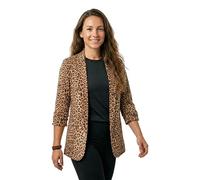 Pieces - PCBOSS 3/4 PRINTED BLAZER NOOS Beige - Abbigliamento M Beige