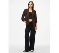 Pieces - Blazer color caramello caldo-Marrone XS