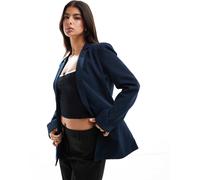 Pieces - Blazer oversize sartoriale blu navy S