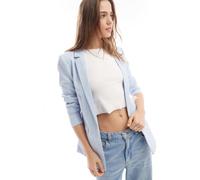 Pieces - Blazer sartoriale blu pallido XS