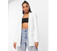 Pieces - Blazer sartoriale oversize bianco M