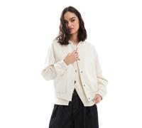 Pieces - Bomber foderato bianco sussurro XL