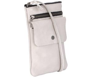 PIECES Borsa Messenger, DALILA LEATHER SMALL CROSS OVER BAG, grigio - Grau (Chrome Grey), 17051342