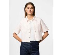 Pieces - Camicia a maniche corte grigia-Grigio XS