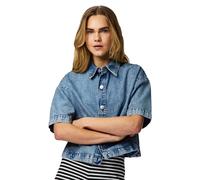 Pieces Camicia A Maniche Corte Sky