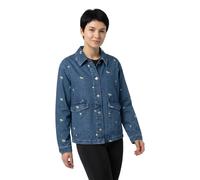 Pieces Camicia A Maniche Lunghe Flora Denim Emb