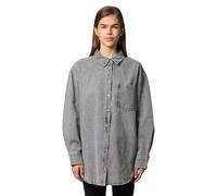 PIECES Camicia in Jeans da Donna PCMAISIE, Grigio Denim., L