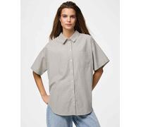 Pieces - Camicia color betulla-Neutro M