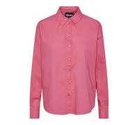 PIECES Pctanne LS Loose Shirt Noos BC Camicia da Donna, Rosa Acceso, M