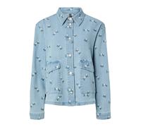 PIECES Camicia da donna 'PCFlora' blu / verde erba / bianco Donna - PROMO - Camicie e tuniche - Camicie di jeans PIECES L