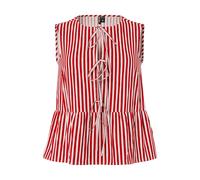 PIECES Camicia da donna 'PCJolly' rosso scuro / bianco Donna - Abbigliamento - Taglie comode - Camicie e tuniche - Camicette e top PIECES XL