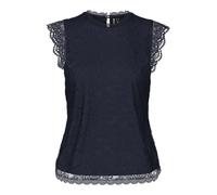 Pieces Camicia da Donna Pcolline SL Lace Top Noos, Sky Captain, S
