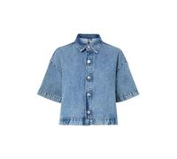 PIECES Camicia da donna 'PCSky' blu denim Donna - Abbigliamento - Taglie comode - Camicie e tuniche - Camicette e top PIECES XL
