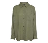 PIECES Camicia Femminile PCPIA, Verde - Deep Lichen Green, L