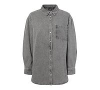 Pieces Camicia in Jeans da Donna PCMAISIE, Grigio Denim., XS