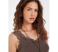PIECES Top da Donna Pcbarbera in Pizzo Jrs Noos BC, Hot Fudge, XL