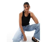 Pieces - Canotta nera con reggiseno integrato-Nero M