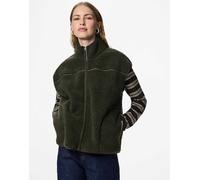 Pieces - Cappotto color forest night-Verde S