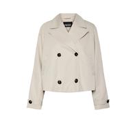 Pieces - Trench corto grigio argento XXL