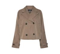 PIECES Cappotto di mezza stagione 'PCScarlett' marrone Donna - Abbigliamento - Taglie comode - Cappotti PIECES XXL