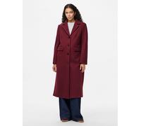 Pieces - Cappotto elegante lungo bordeaux-Rosso M