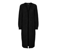 PIECES Pcmaggy LS Long Knit Cardigan Noos BC Maglione, Nero, S Donna