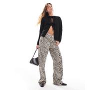 Pieces - Cardigan double-face nero allacciato sul davanti L