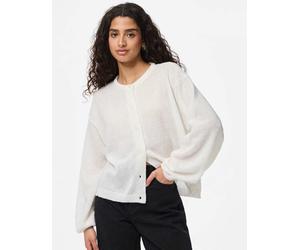 Pieces - Cardigan in maglia color cloud dancer-Bianco M