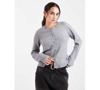 Pieces - Cardigan in maglia grigio medio mélange M