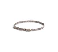 PIECES Cintura da donna Pcavery Leather intrecciato Slim Belt Noos, grigio tortora., numeric_90
