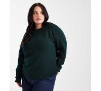 Pieces Curve - Maglione accollato verde intenso 52-54