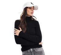 Pieces - Dolcevita nero in maglia a maniche lunghe XL