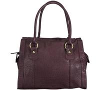 PIECES Eline 17049373, 34x26x17 cm (B x H x T), Damen Henkeltaschen 34x26x17 cm (B x H x T), Borsa a Mano Donna, Rosso (Rot (Wine Red)), 34x26x17 cm (B x H x T)