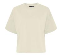Pieces - T-shirt in felpa squadrata beige in coordinato-Neutro M
