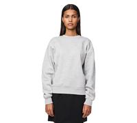 Pieces - Felpa oversize grigio chiaro mélange in coordinato XS