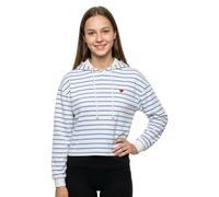 Pieces Felpa Con Cappuccio Chilli Stripes