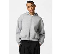 Pieces - Felpa con cappuccio grigio chiaro mélange XL