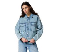 Pieces - Giacca trucker in denim azzurro-Blu M