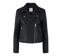 Pieces Susse Leather Jacket Nero S Donna