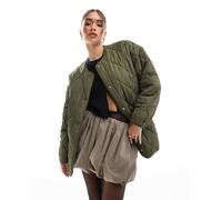 Pcstella Quilted Jacket Noos Bc by Pieces XS Verde