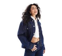 Pieces - Giacca sportiva in denim blu scuro in coordinato XXL