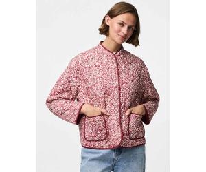 Pieces - Giacca trapuntata color rosa ardesia L