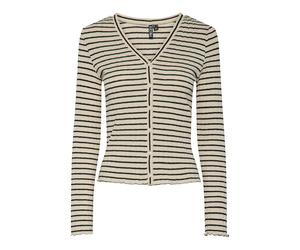 PIECES Giacchetta 'PCIris' beige / nero Donna PIECES XL